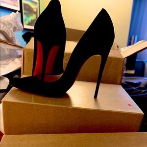 Christian Louboutins velour 120mm
